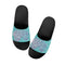 9TZ Slipkonz | Slides feat Turquoise Mix Script | Hip - Hop Streetwear Slides - Stykonz Graffiti Streetwear